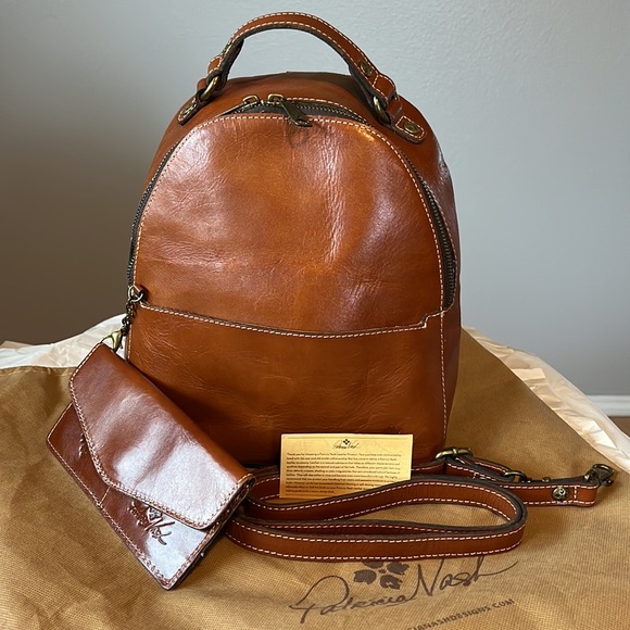 Patricia Nash Bags Patricia Nash Brown Leather Backpack Nwot Poshmark